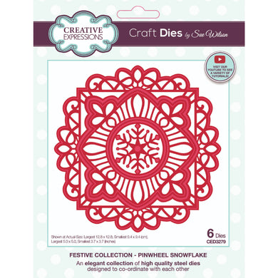 Dies by Sue Wilson Festive Collection - Pinwheel Snowflake