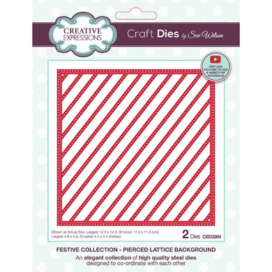 Dies by Sue Wilson Festive Collection - Pierced Lattice Background