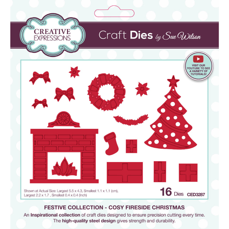 Dies by Sue Wilson Festive Collection - Cosy Fireside Christmas