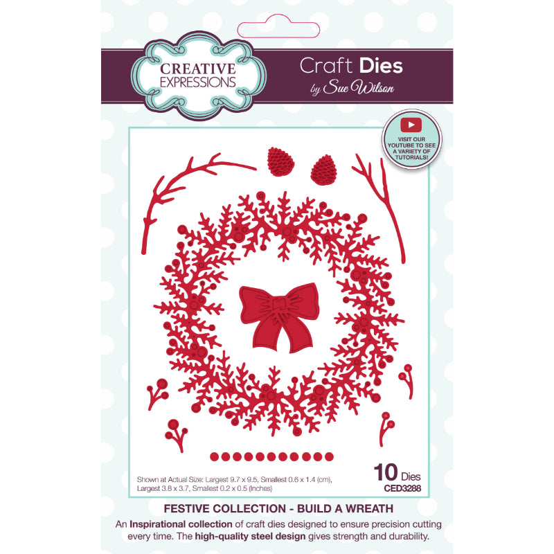 Dies by Sue Wilson Festive Collection - Build A Wreath