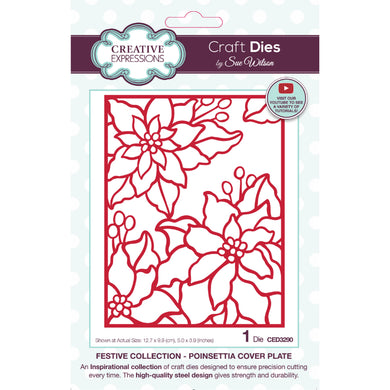 Dies by Sue Wilson Festive Collection - Poinsettia Cover Plate