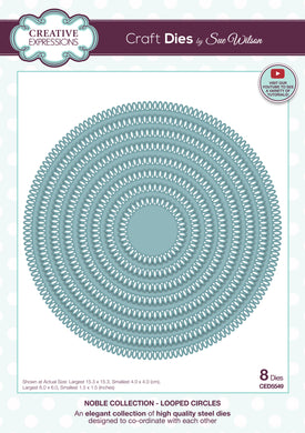 Dies by Sue Wilson - Noble Collection : Looped Circles