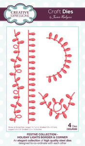 Creative Expressions Jamie Rodgers Festive Collection - Holiday Lights Border &. Corner