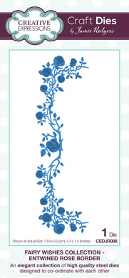 Creative Expressions Jamie Rodgers Fairy Wishes Collection - Entwined Rose Border