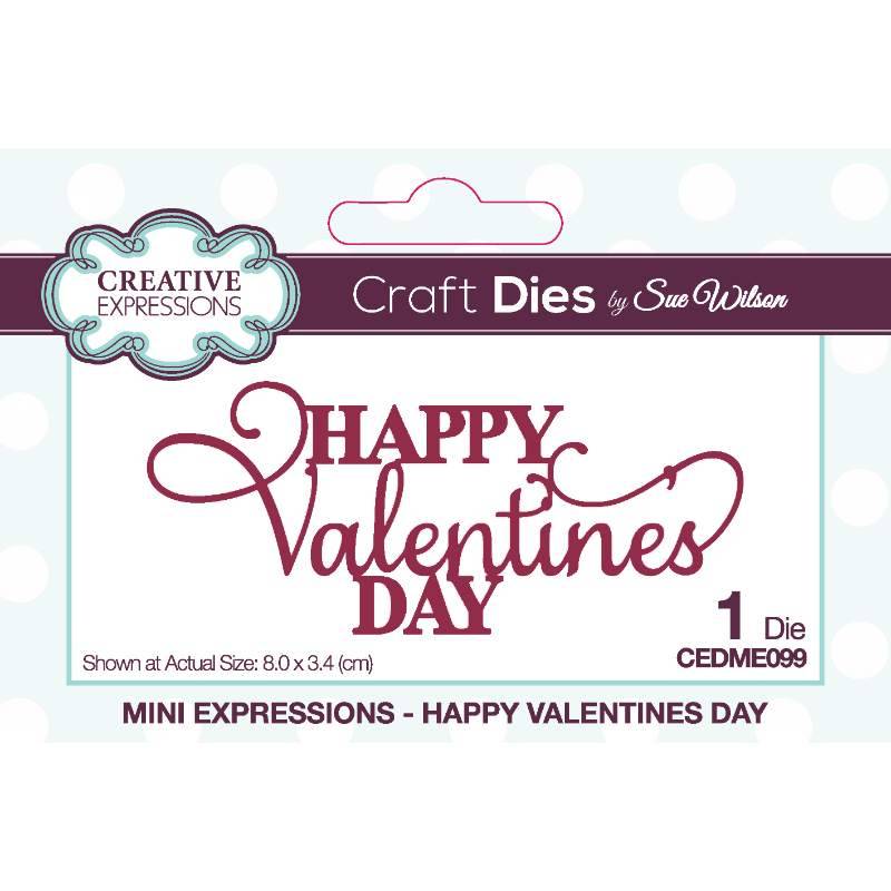 Dies by Sue Wilson - Mini Expressions Happy Valentines Day