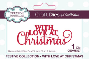 Dies by Sue Wilson Festive Collection - With Love At Christmas