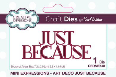 Dies by Sue Wilson - Mini Expressions Art Deco Just Because