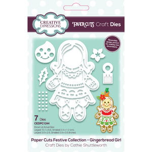 Creative Expressions Paper Cuts Festive Collection - Gingerbread Girl