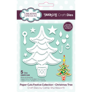 Creative Expressions Paper Cuts Festive Collection - Christmas Tree