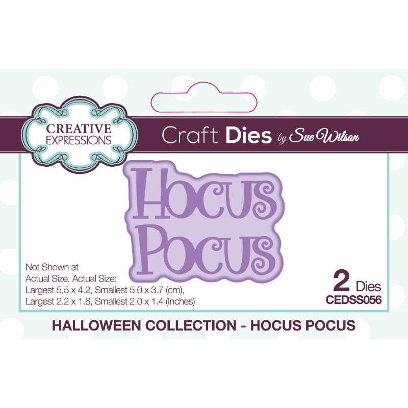 Dies by Sue Wilson Halloween Shadowed Sentiments - Hocus Pocus