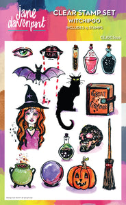 Creative Expressions Jane Davenport A5 Clear Stamp Set - Witchipoo