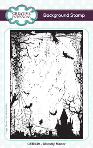 Creative Expressions Rubber Stamp - Ghostly Manor