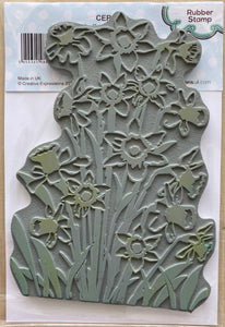 Pre-Loved : Creative Expressions A6 Background Stamp - Daffodil Tapestry