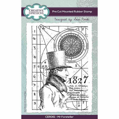 Creative Expressions Sam Poole A6 Rubber Stamp - Mr Foreteller