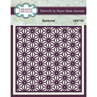 Creative Expressions Taylor Made Journals 6 x 6 Stencil - Starburst
