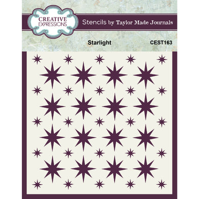 Creative Expressions Taylor Made Journals 6 x 6 Stencil - Starlight