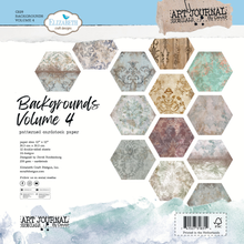 Elizabeth Craft Designs - Art Journal Specials 12 x 12 Paper Pad : Backgrounds Volume 4