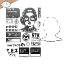 Elizabeth Craft Designs Stamp Set - Travels From The Past Stamp & Die Set