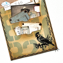 Elizabeth Craft Designs A5 Stamp Set - December Postage Stamps