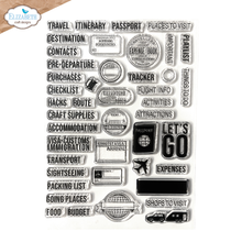 Elizabeth Craft Designs A5 Stamp Set - Travel Journal