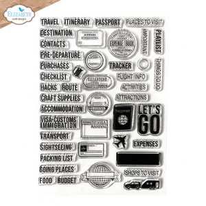 Elizabeth Craft Designs A5 Stamp Set - Travel Journal