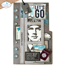 Elizabeth Craft Designs A5 Stamp Set - Travel Journal