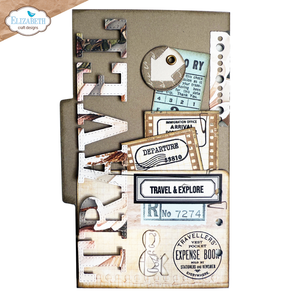 Elizabeth Craft Designs A5 Stamp Set - Travel Journal