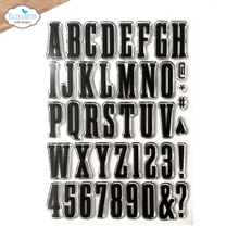 Elizabeth Craft Designs A5 Stamp Set - Bold Alphabet