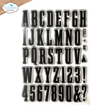 Elizabeth Craft Designs A5 Stamp Set - Bold Alphabet