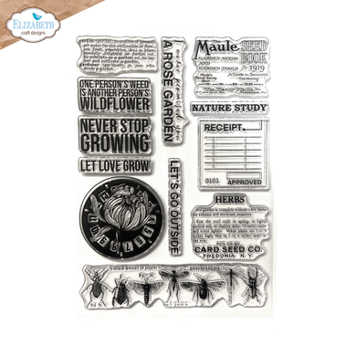 Elizabeth Craft Designs A5 Stamp Set - Wildflower