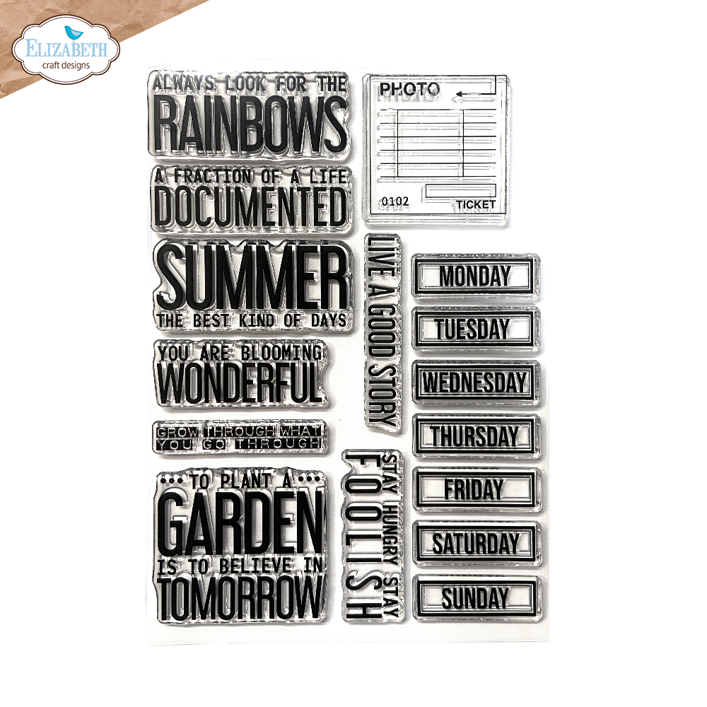 Elizabeth Craft Designs A5 Stamp Set - Best Kind Of Days