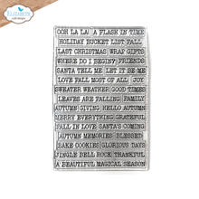 Elizabeth Craft Designs - Art Journal Specials : Journal Phrases 6 Stamp Set
