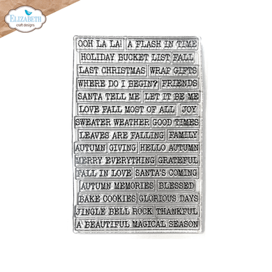 Elizabeth Craft Designs - Art Journal Specials : Journal Phrases 6 Stamp Set