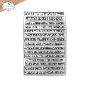 Elizabeth Craft Designs - Art Journal Specials : Journal Phrases 6 Stamp Set