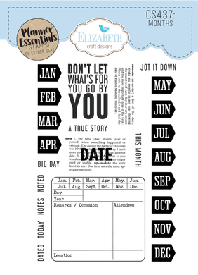 Elizabeth Craft Designs - Planner Essentials - Months