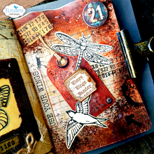 Elizabeth Craft Designs - Art Journal Specials : Stamped & Worn Stamp Set