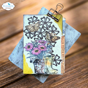 Elizabeth Craft Designs Art Journal Specials - Garden Of Love Stamp & Die Set