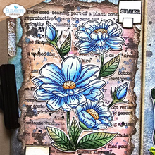 Elizabeth Craft Designs Art Journal Specials - Summer Flower Stamp & Die Set