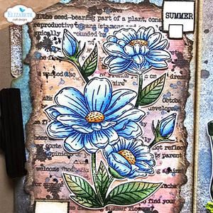 Elizabeth Craft Designs Art Journal Specials - Summer Flower Stamp & Die Set