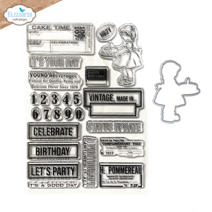 Elizabeth Craft Designs A5 Stamp & Die Set - Celebrations 2