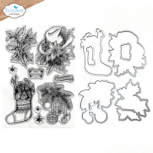 Elizabeth Craft Designs - Art Journal Specials : Deck The Halls Stamp & Die Set
