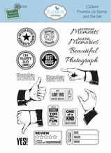 Elizabeth Craft Designs - Everyday Memories : Thumbs Up Stamp & Die Set