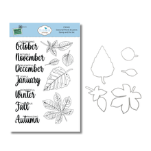 Elizabeth Craft Designs - Everyday Memories Seasonal Words & Leaves Stamp & Die Set