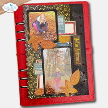 Elizabeth Craft Designs - Everyday Memories Seasonal Words & Leaves Stamp & Die Set