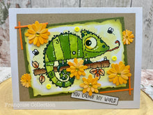 Woodware A6 Clear Stamp Set - Carlos Chameleon