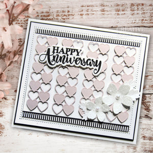 Dies by Sue Wilson Background Collection - Checkered Heart