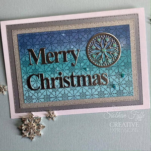 Creative Expressions Rubber Stamp - Yuletide Weave