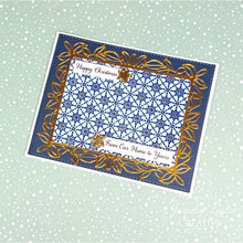 Creative Expressions Rubber Stamp - Yuletide Weave