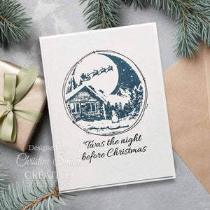 Creative Expressions Designer Boutique DL Rubber Stamp - Christmas Cabin