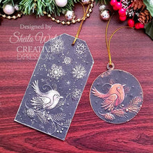 Creative Expressions 5 x 7 3D Embossing Folder - Robin & Snowflakes